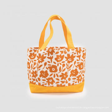 Orange große Kapazitäts -Leinwand -Einkaufstasche